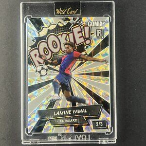 Lamine Yamal RC 2025 Wild Card Gray White Mosiac | Rookie Card | Rare 3 of 3